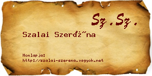 Szalai Szeréna névjegykártya