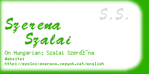 szerena szalai business card